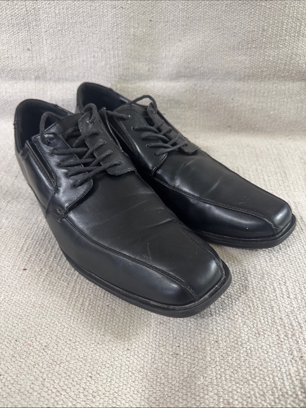Men’s size 10 Black Oxfords with Square Toe dress shoes